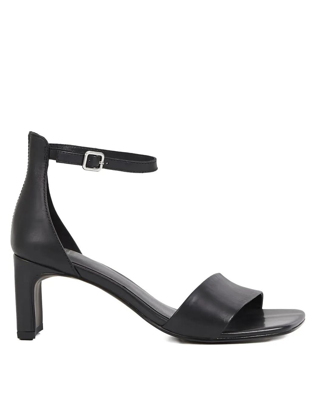 Vagabond Black 75Mm Ankle-Strap Sandals