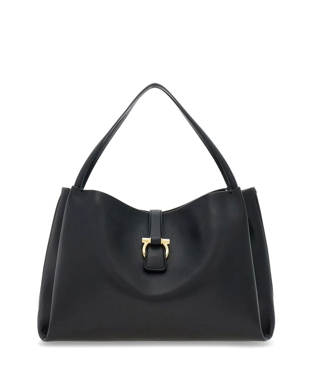 Ferragamo Black Chic Medium Tote Handbag