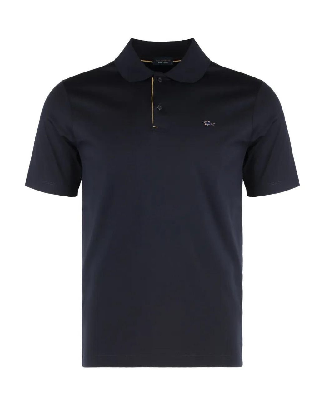 Paul & Shark Black Short-Sleeve Polo Shirt for men