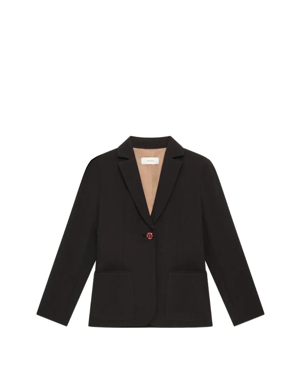 Maliparmi Black Urban Cady Single-Breasted Blazer