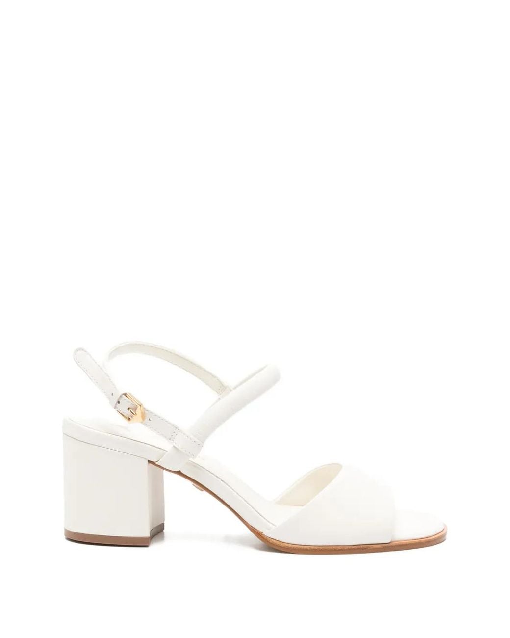 Carrano White Ankle-Strap Sandals