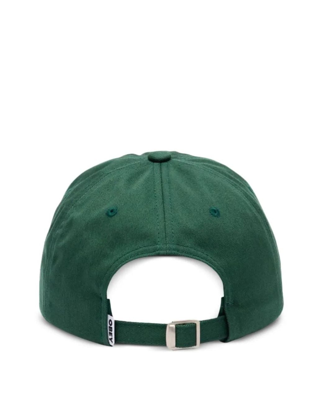 Obey Green Curved-Brim Baseball Cap for men
