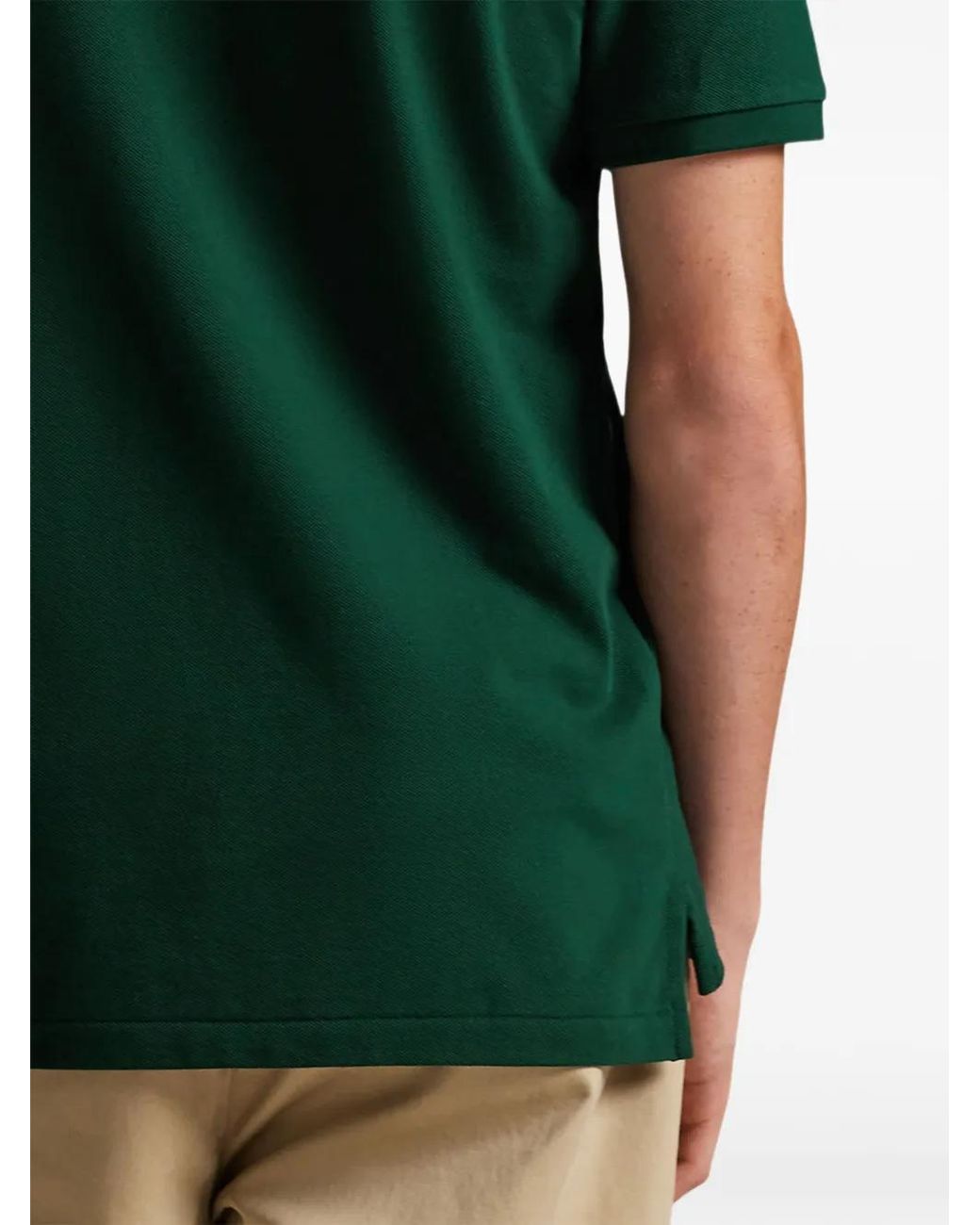 Polo Ralph Lauren Green Logo-Embroidered Short-Sleeve Polo Shirt for men