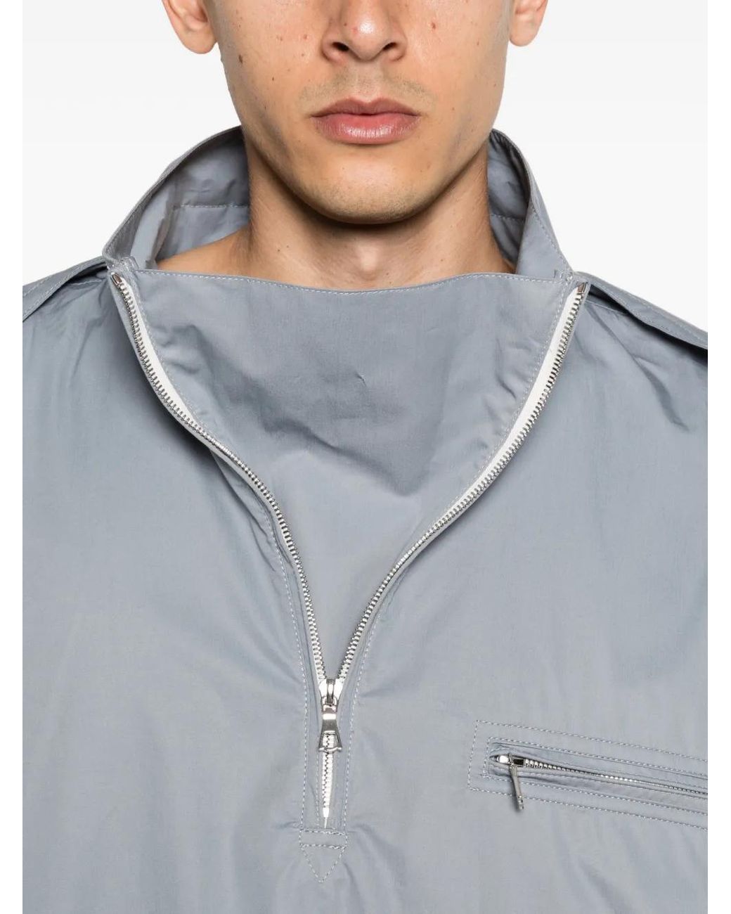 Rier Gray Windbreaker Cotton Jacket for men