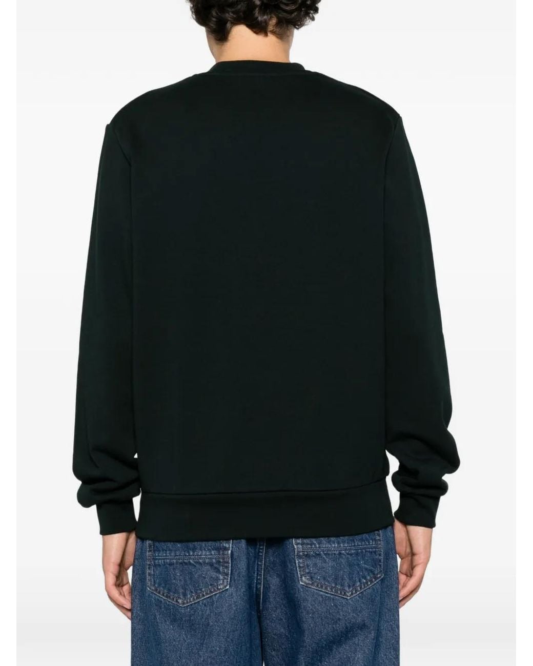 Lacoste Black Crew-Neck Sweatshirt for men