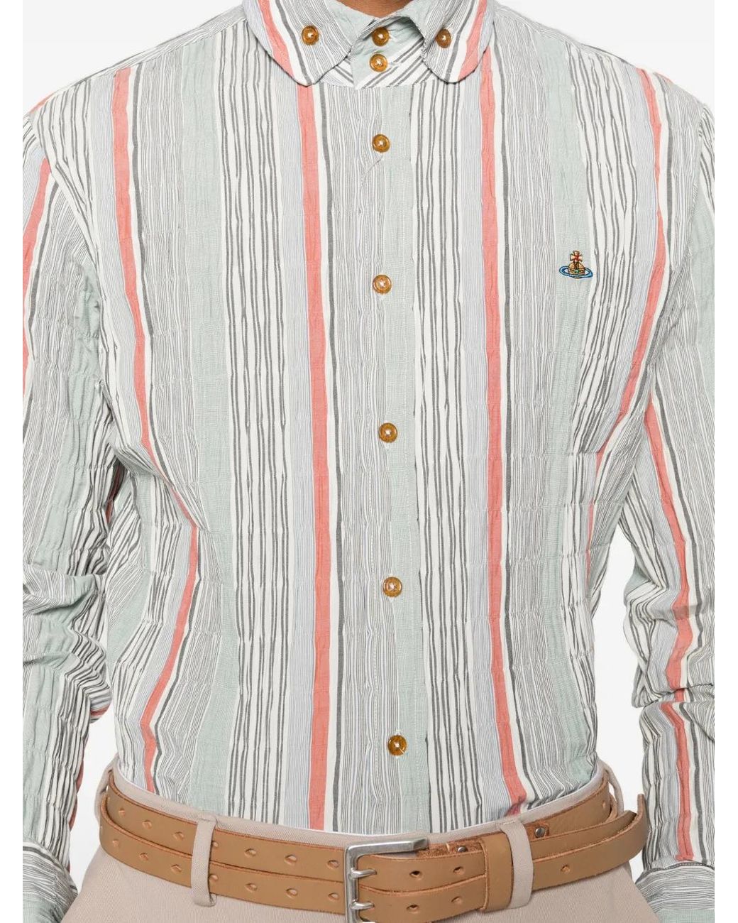 Vivienne Westwood White Two-Button Krall Shirt for men