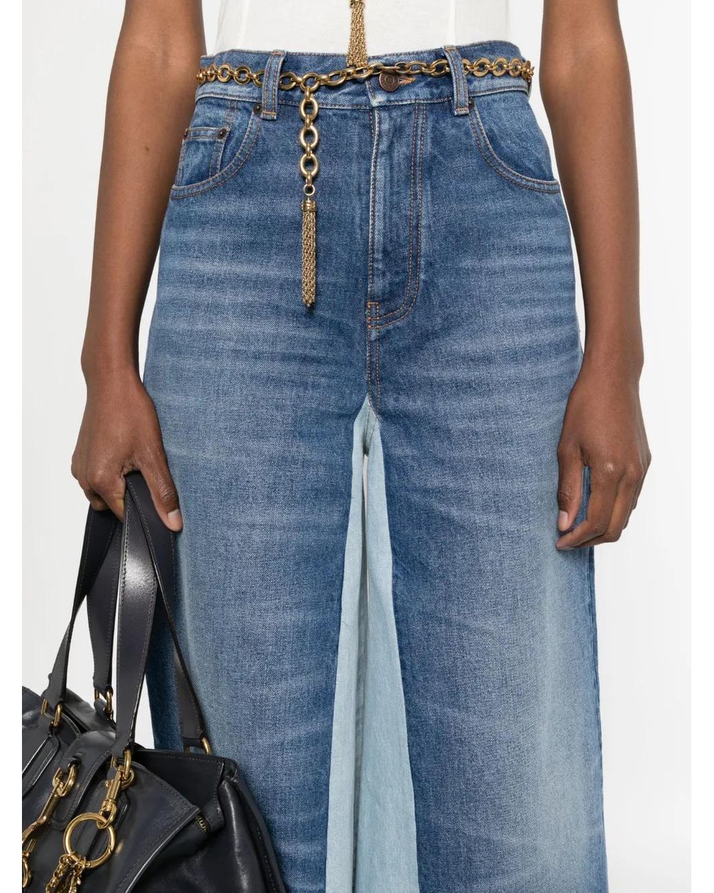 Chloé Blue Denim Bermuda Shorts