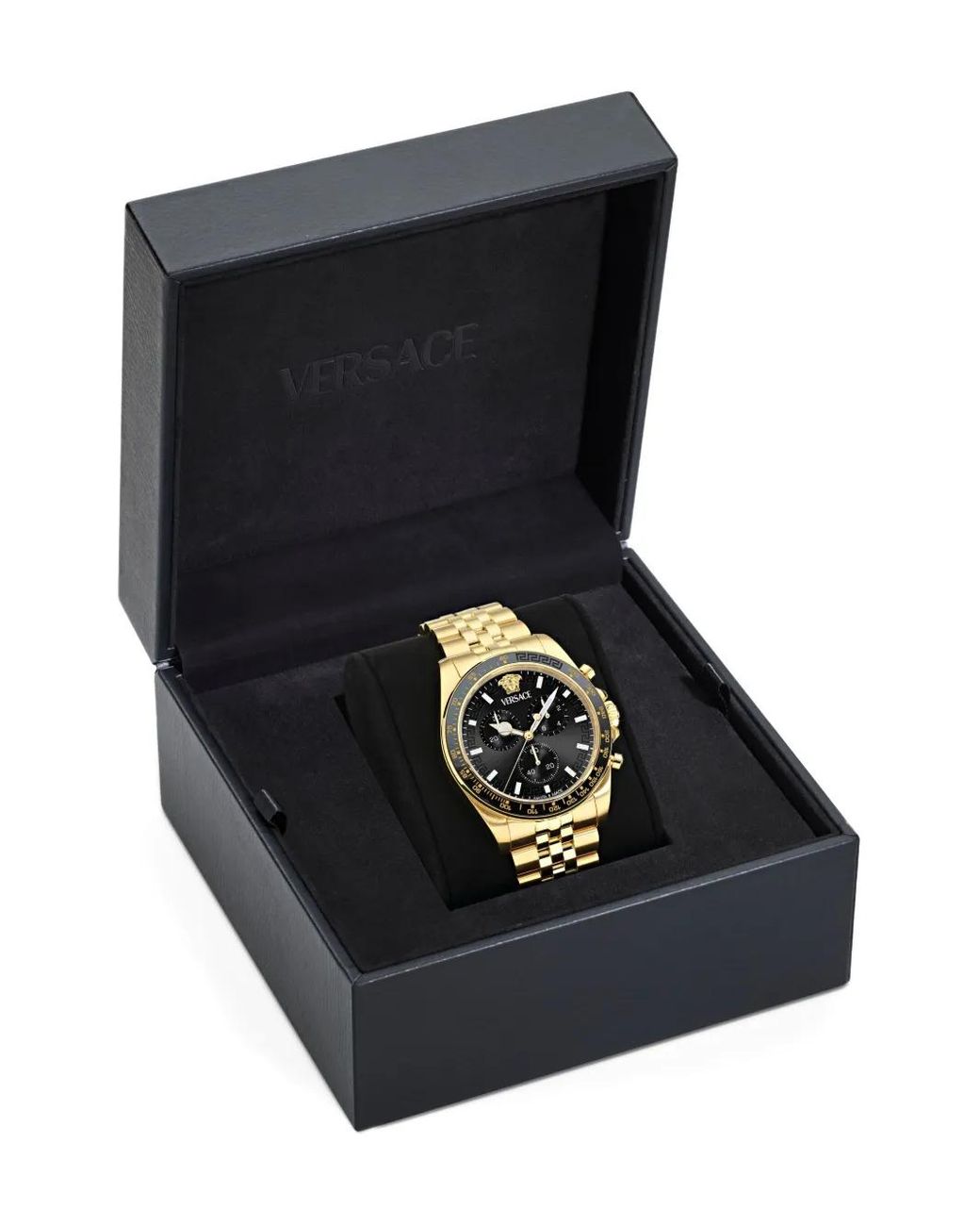 Versace Greca Chrono 43Mm in Metallic für Herren