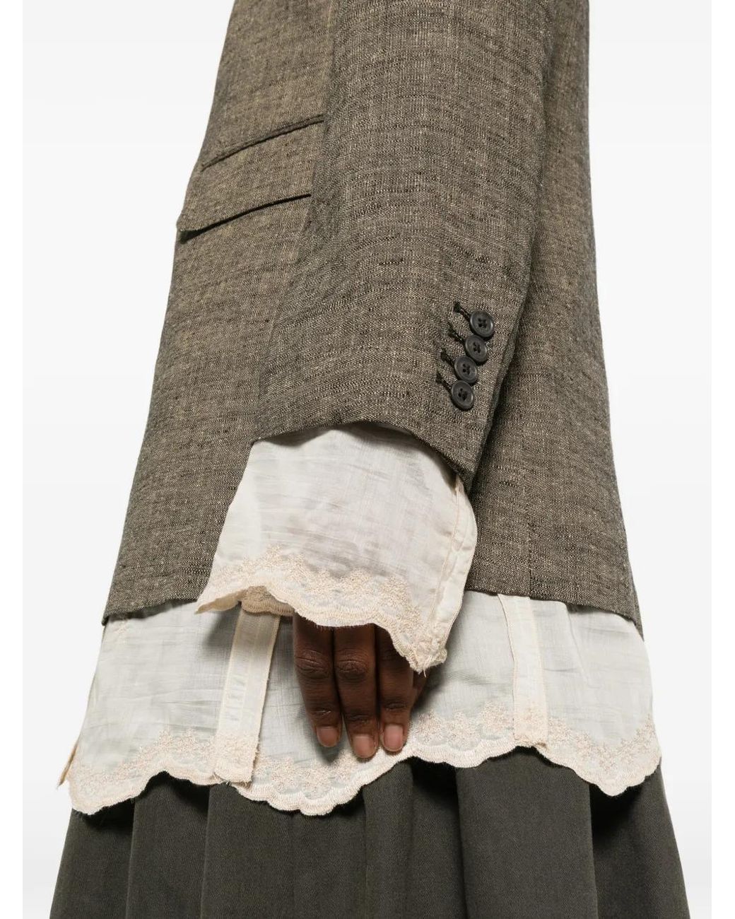 Our Legacy Gray Drip Blazer