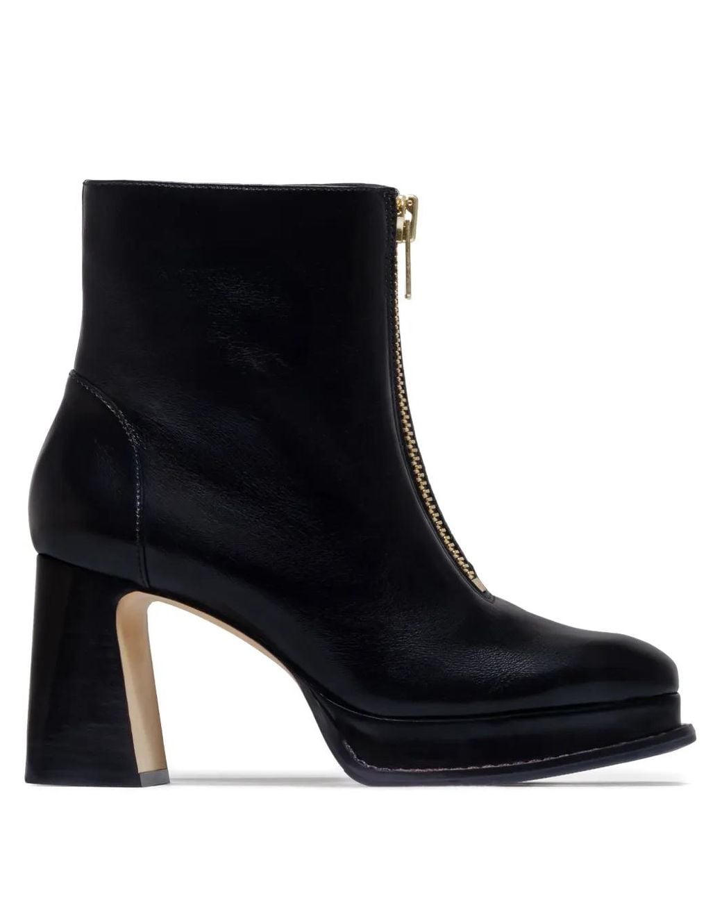 Bernardo Black 95Mm Mafalda Zip-Front Platform Boots