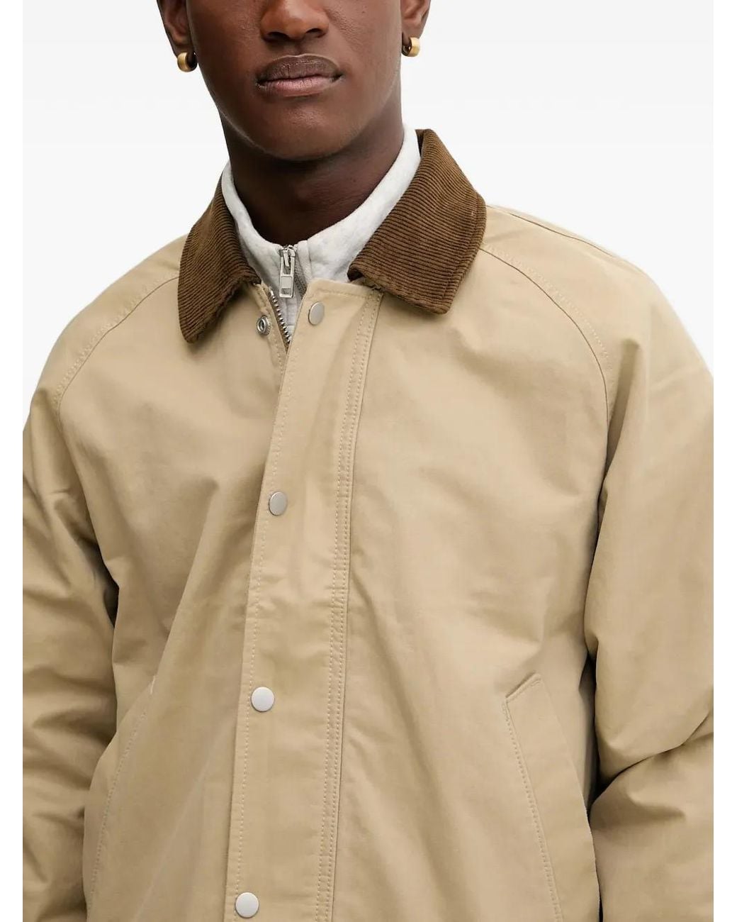 Abercrombie & Fitch Natural Corduroy Collar Jacket for men