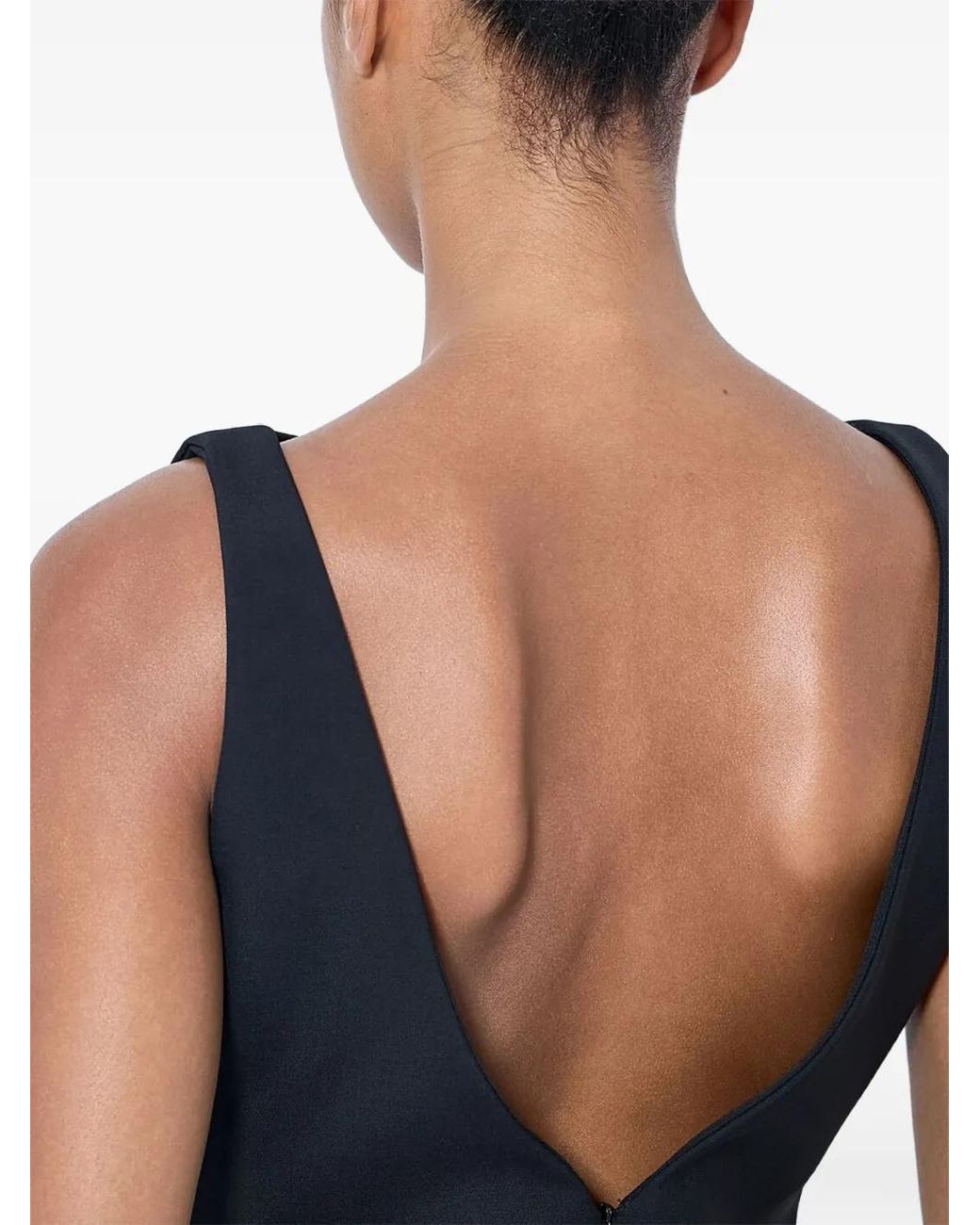 Rohe Blue Sleeveless Side-Panel Top
