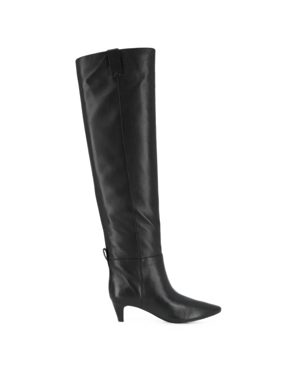 Michael Kors Black Daniela Leather Boots