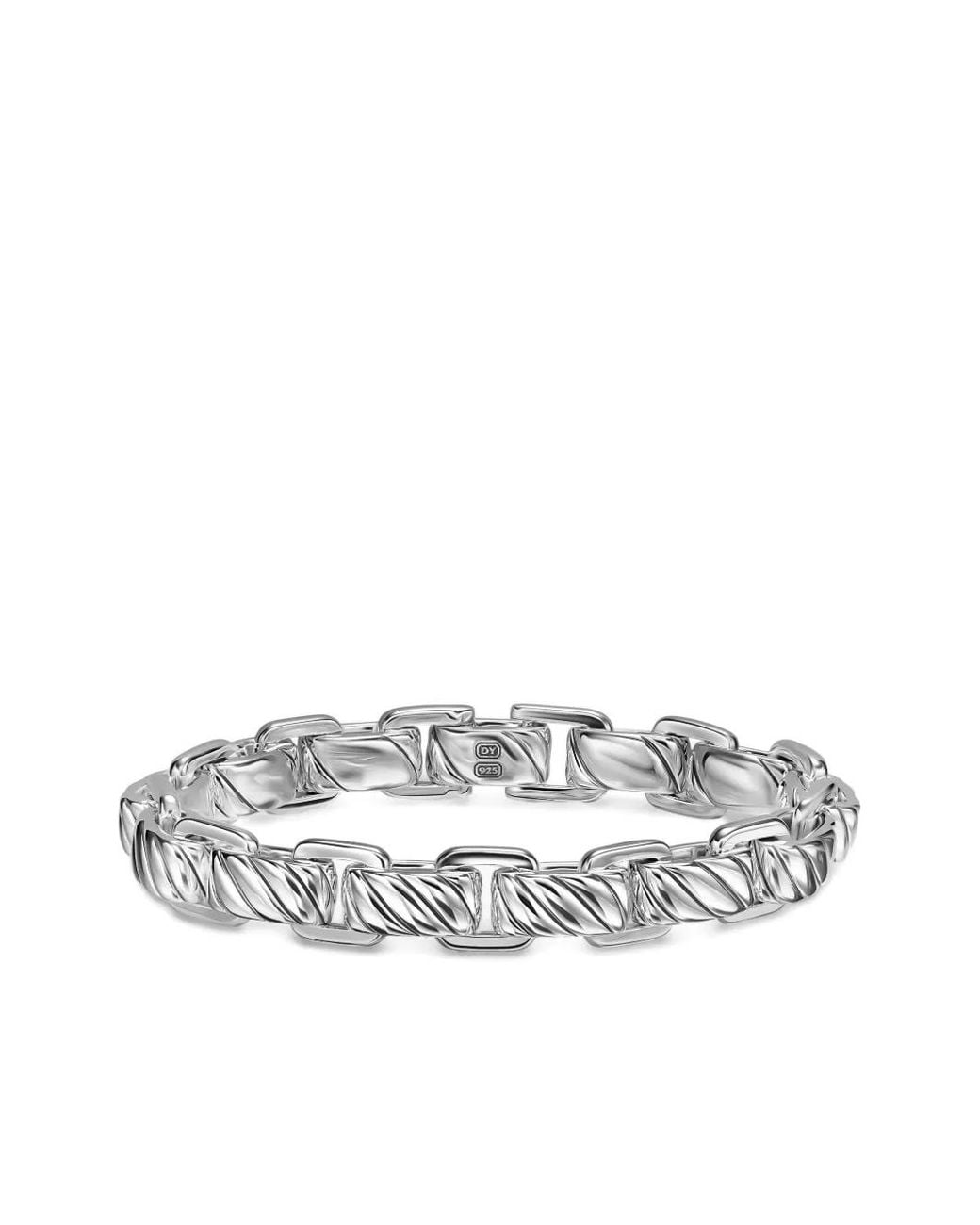 David Yurman White Sterling Cable-Link Bracelet for men