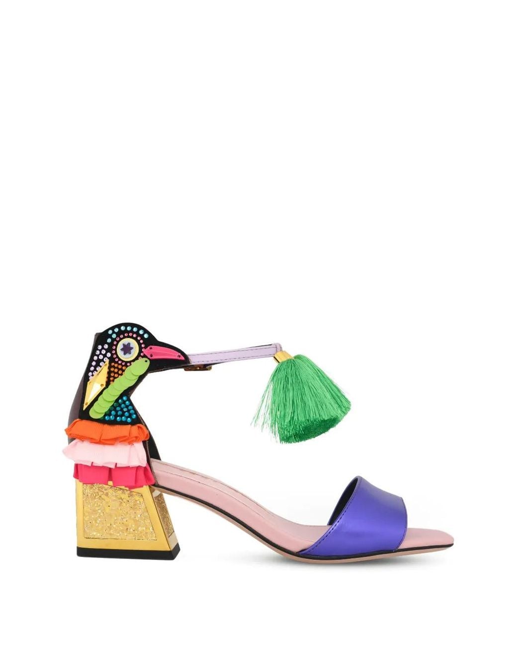 Kat Maconie Yellow Kay Tassel-Embellishment Sandals