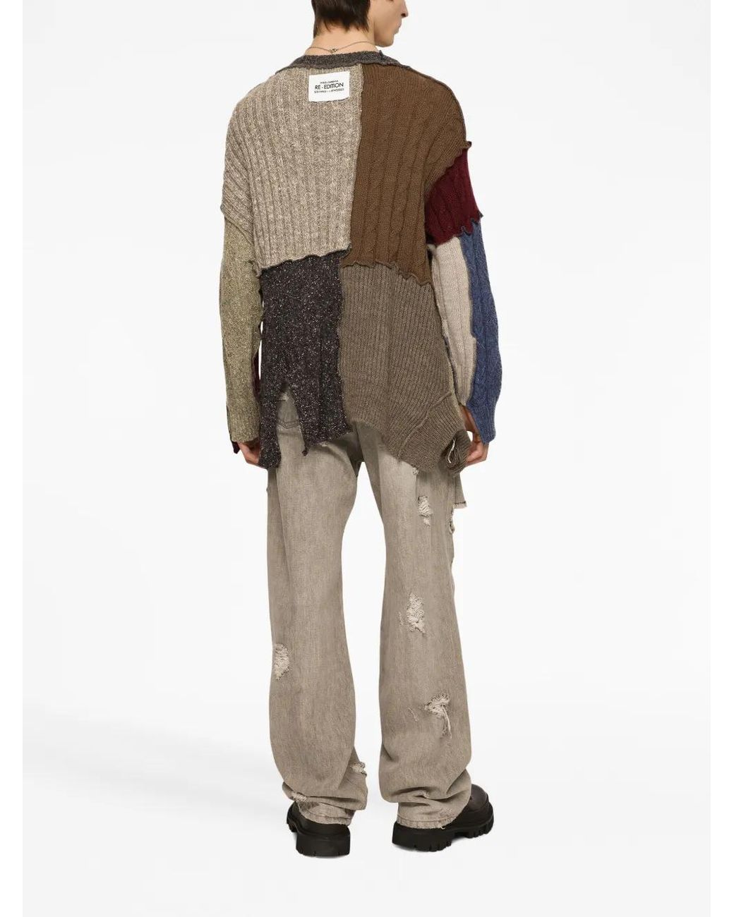 Cardigan À Design Patchwork Dolce & Gabbana pour homme en coloris Brown