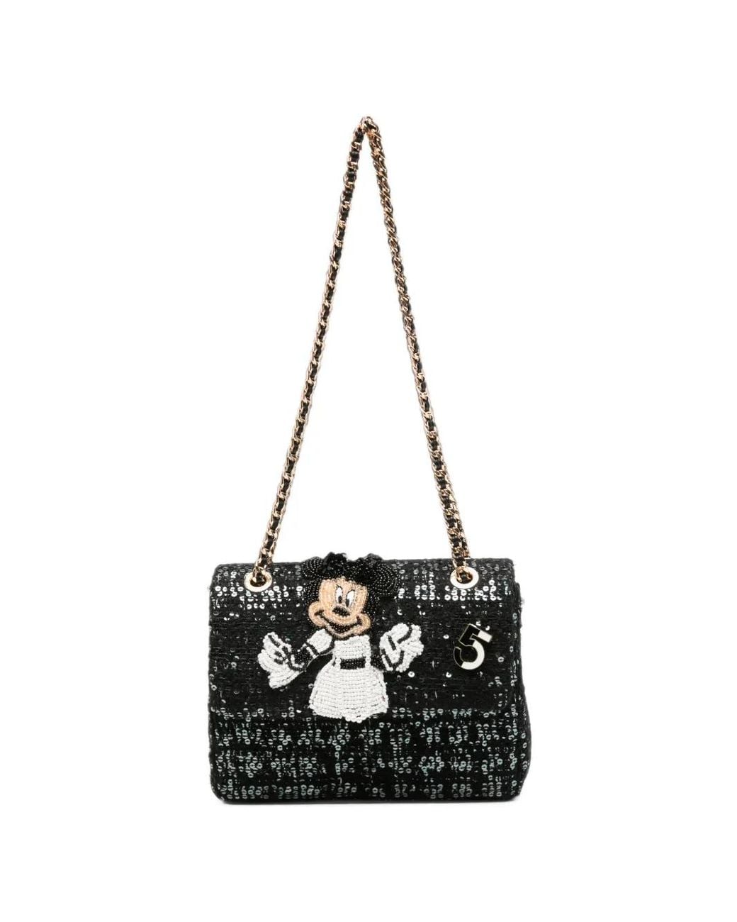 MINIME White Sequin-Embellished Shoulder Bag