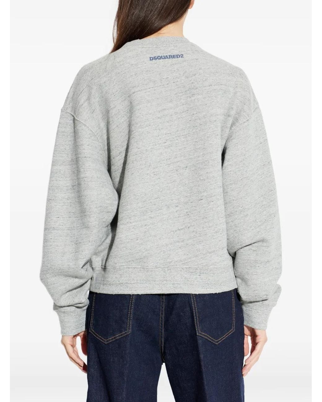 DSquared² White Sweatshirt mit Print