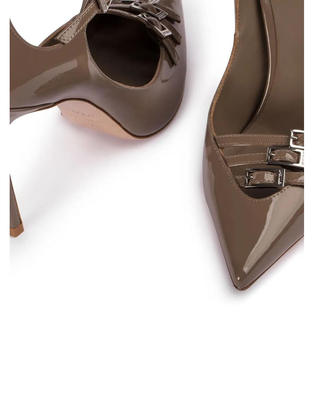 Le Silla Metallic Morgana 120Mm Patent-Leather Pumps