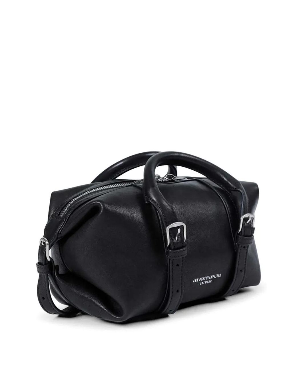 Ann Demeulemeester Black Small Terra Buckle Tote Bag