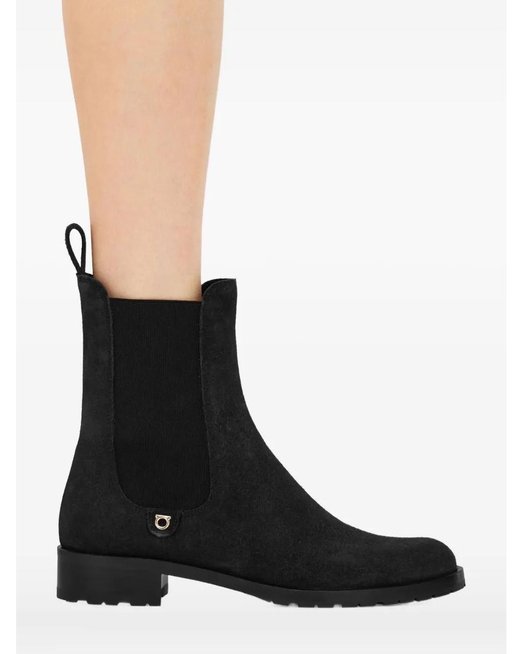 Ferragamo Black Chelsea Boots