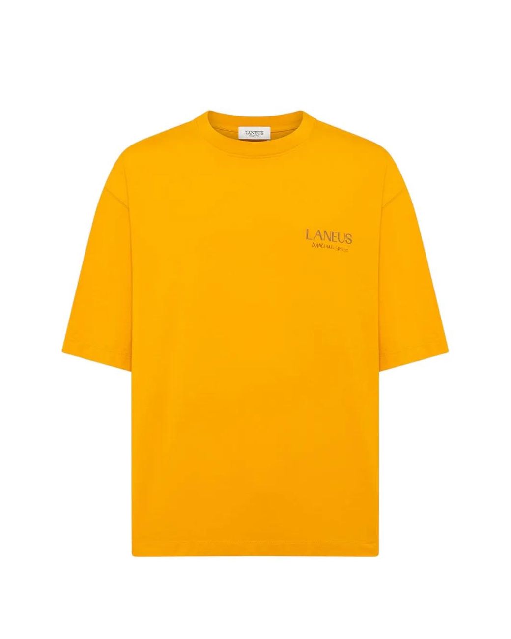 Laneus Yellow T-Shirt À Imprimé Graphique for men
