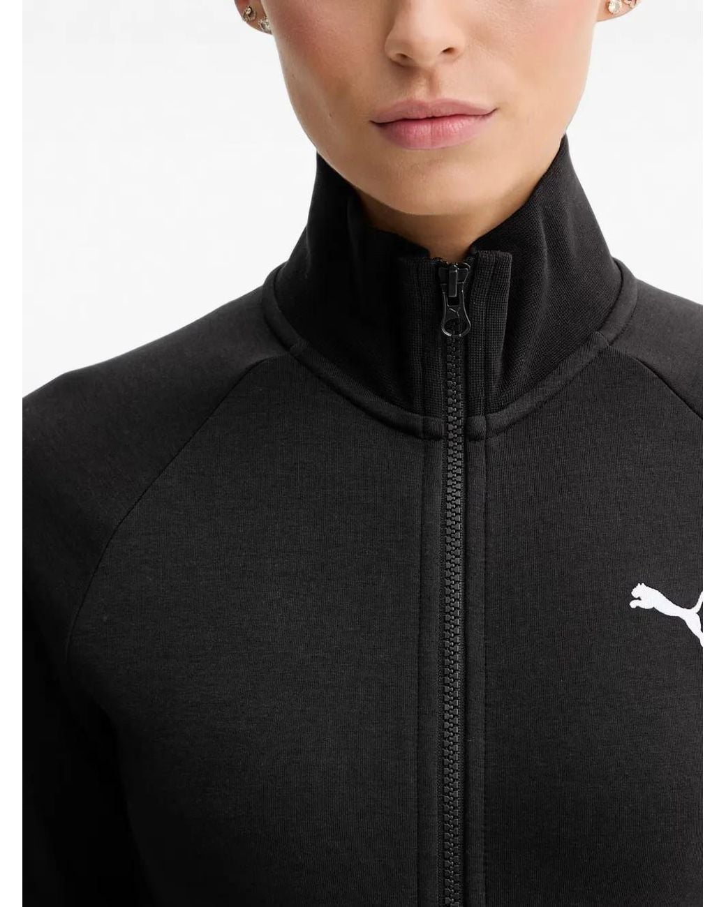 PUMA Sweater Met Logoprint in het Black