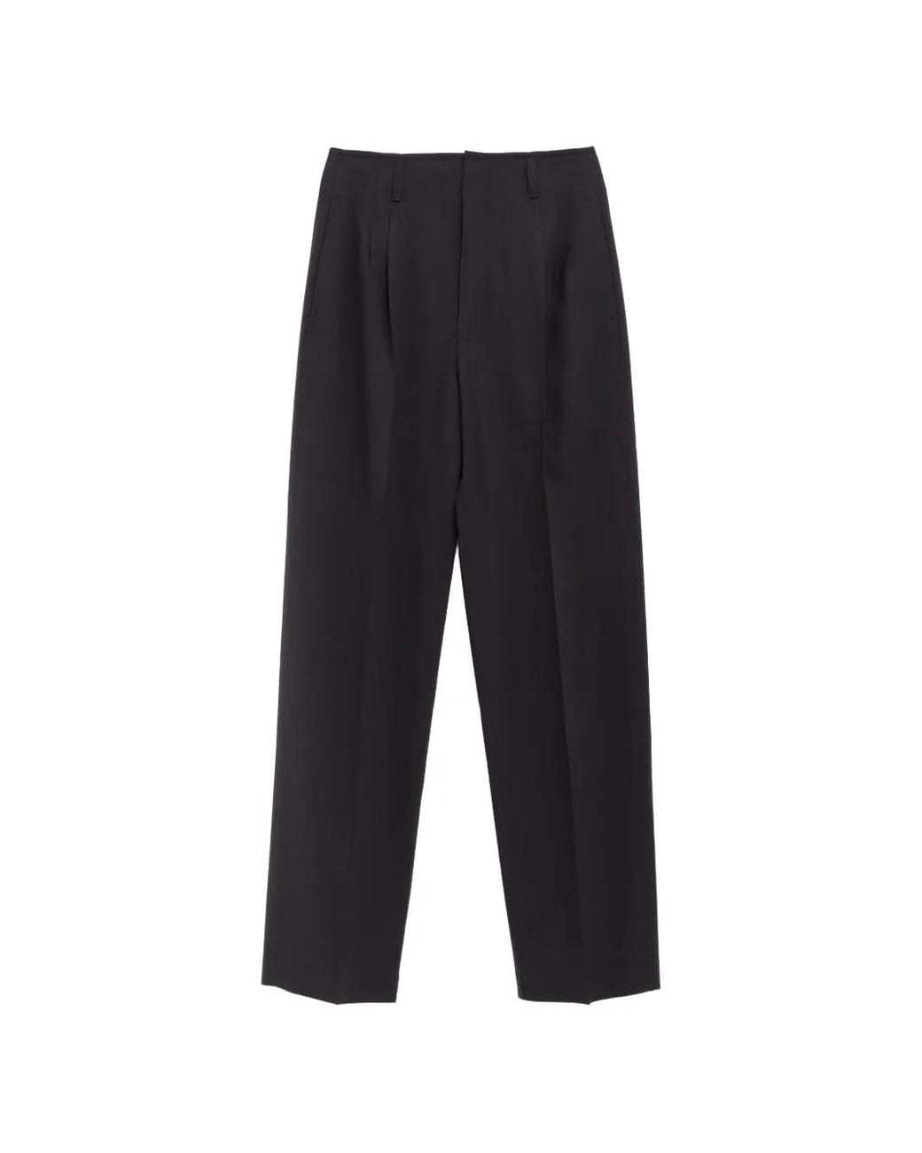 Lemaire Black Soft-Tailored Trousers