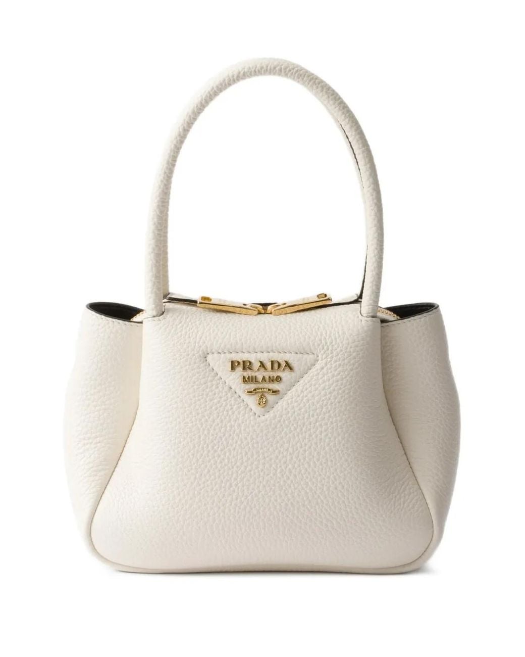 Borsa Tote Mini di Prada in White