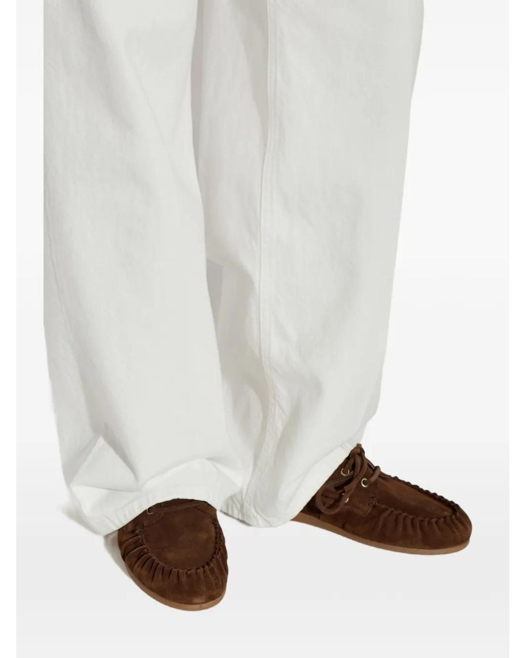 Alohas Brown Rowan Lace-Up Loafers