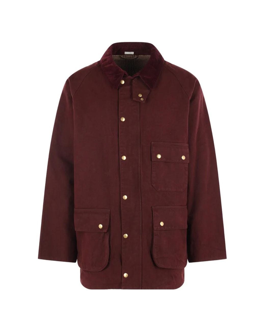 A.PRESSE Purple Veste À Finition Cirée for men