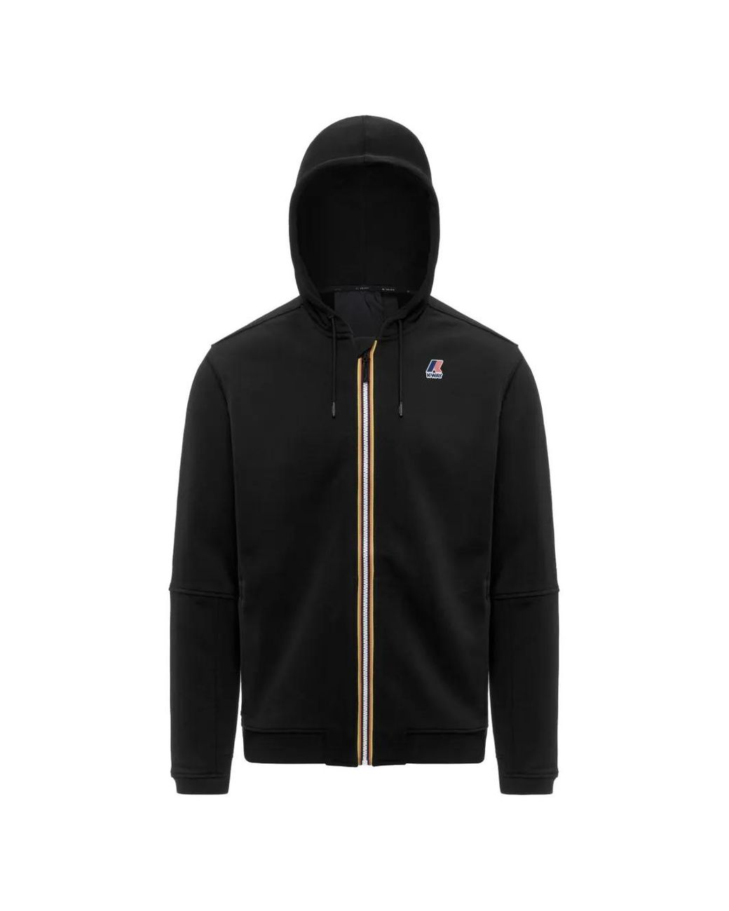 K-Way Black Veste Prosper À Patch Logo