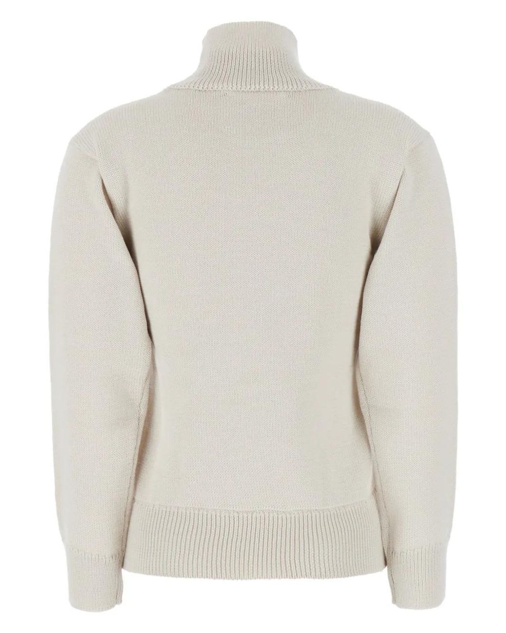 Jil Sander White Wool Jumper