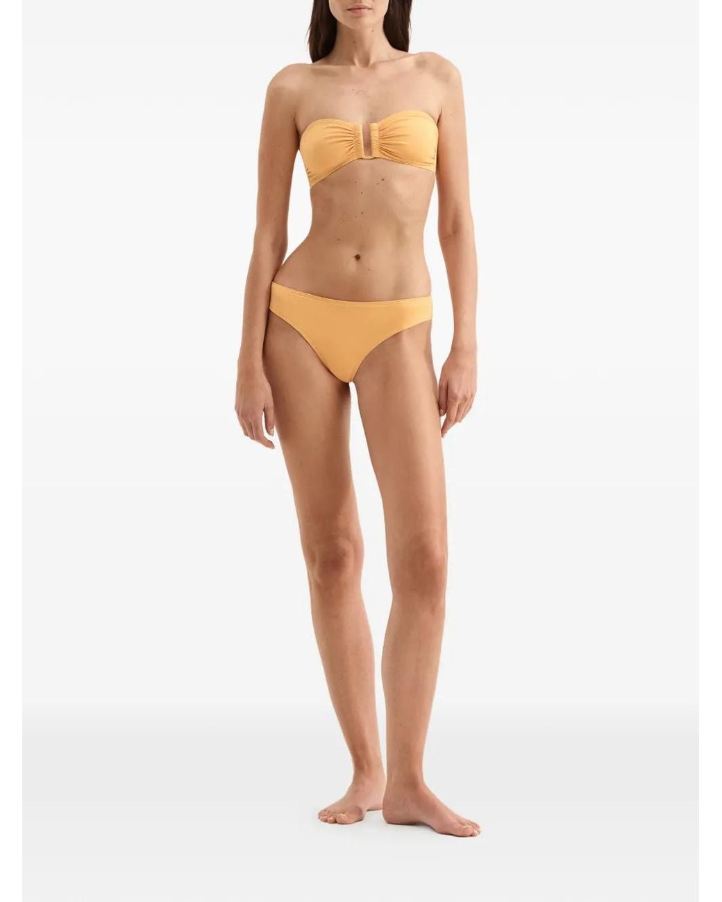 Eres Orange Show Bandeau Bikini Top