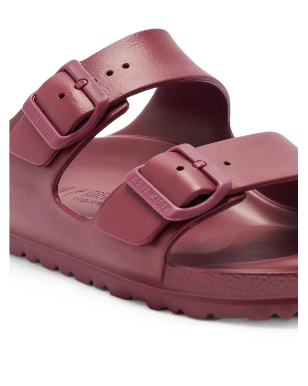 Birkenstock Purple Arizona Buckled Slides