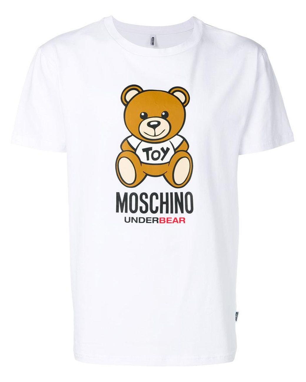 Moschino Underbear T-shirt in White for Men | Lyst Canada