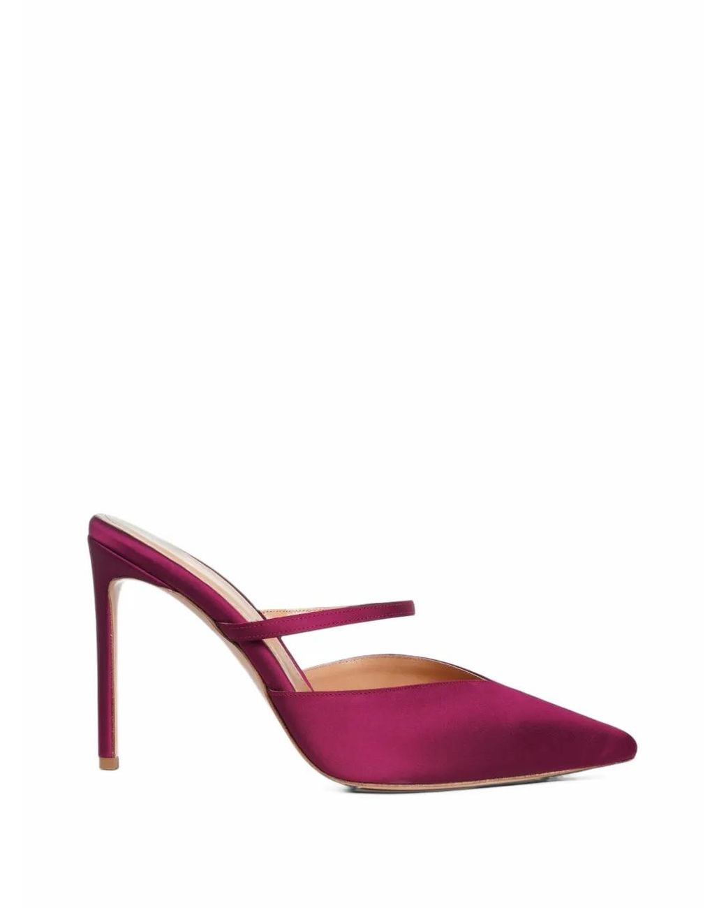 Ginissima Pink Agnes Pointed-Toe Mules