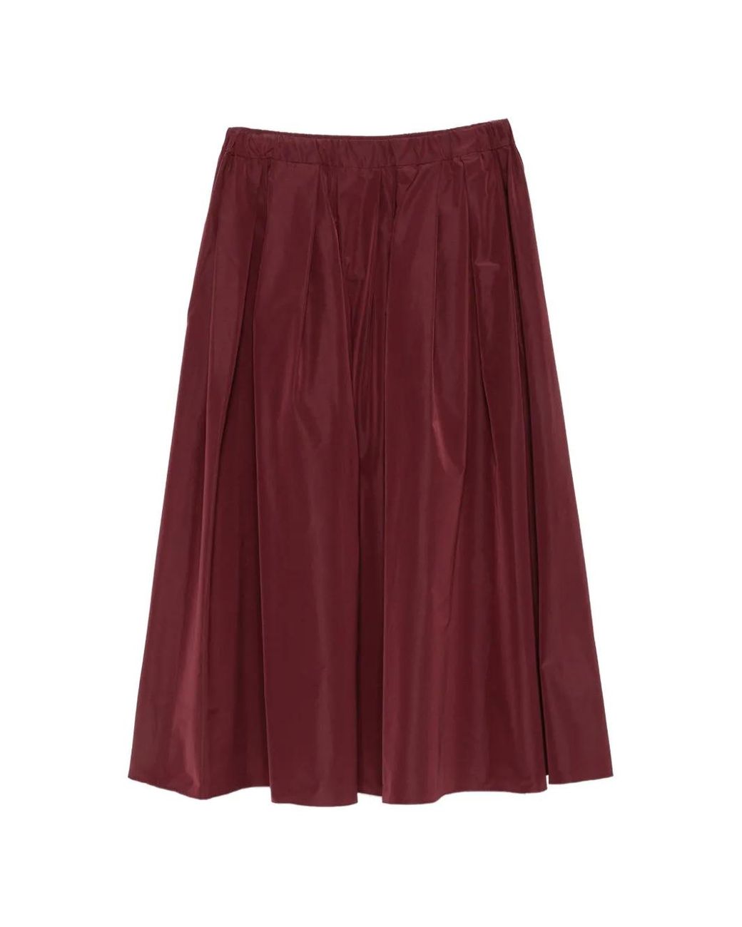 Weekend by Maxmara Purple Pleated A-Line Maxi Skirt