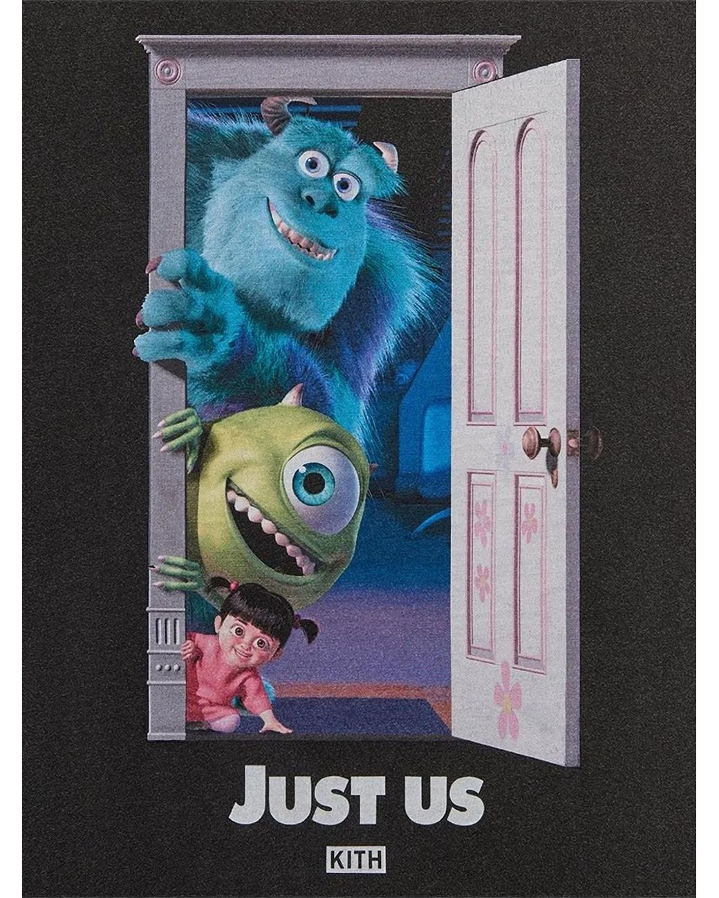 Kith X Pixar Monsters Inc. Just Us Graphic T-Shirt in Black for