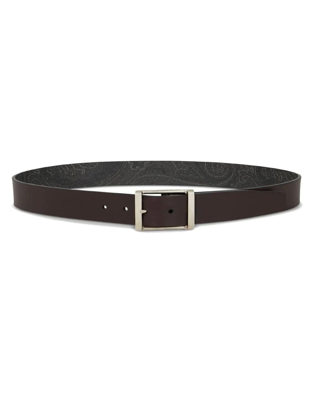 Etro Brown Reversible Leather Belt for men