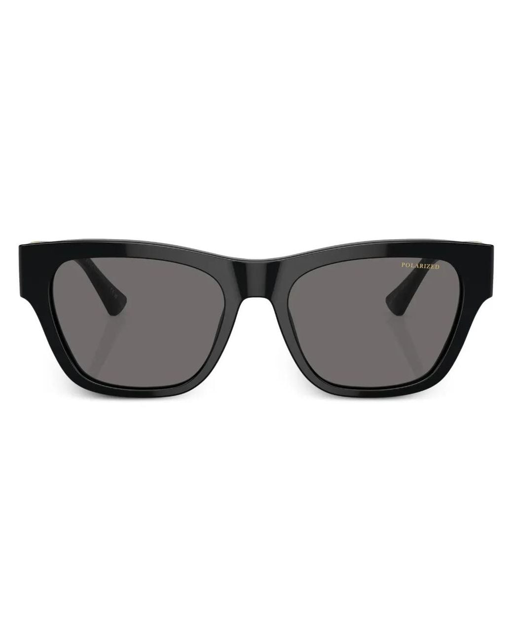 Versace Black Rectangle-Frame Sunglasses for men