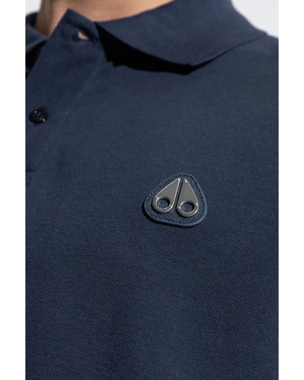 Polo Con Aplique Del Logo Moose Knuckles de hombre de color Blue