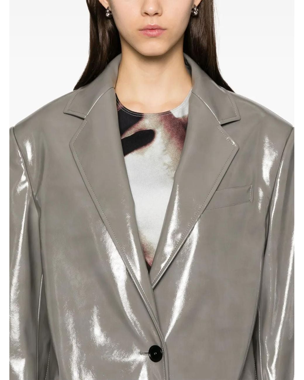 Abrigo con botones MSGM de color Gray