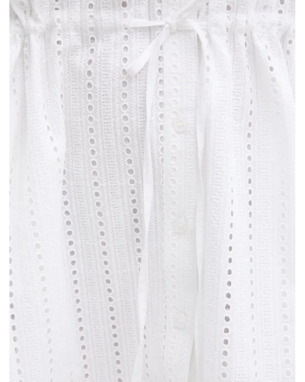 Samsøe & Samsøe Samanarola Mini-Jurk Met Ringlets in het White