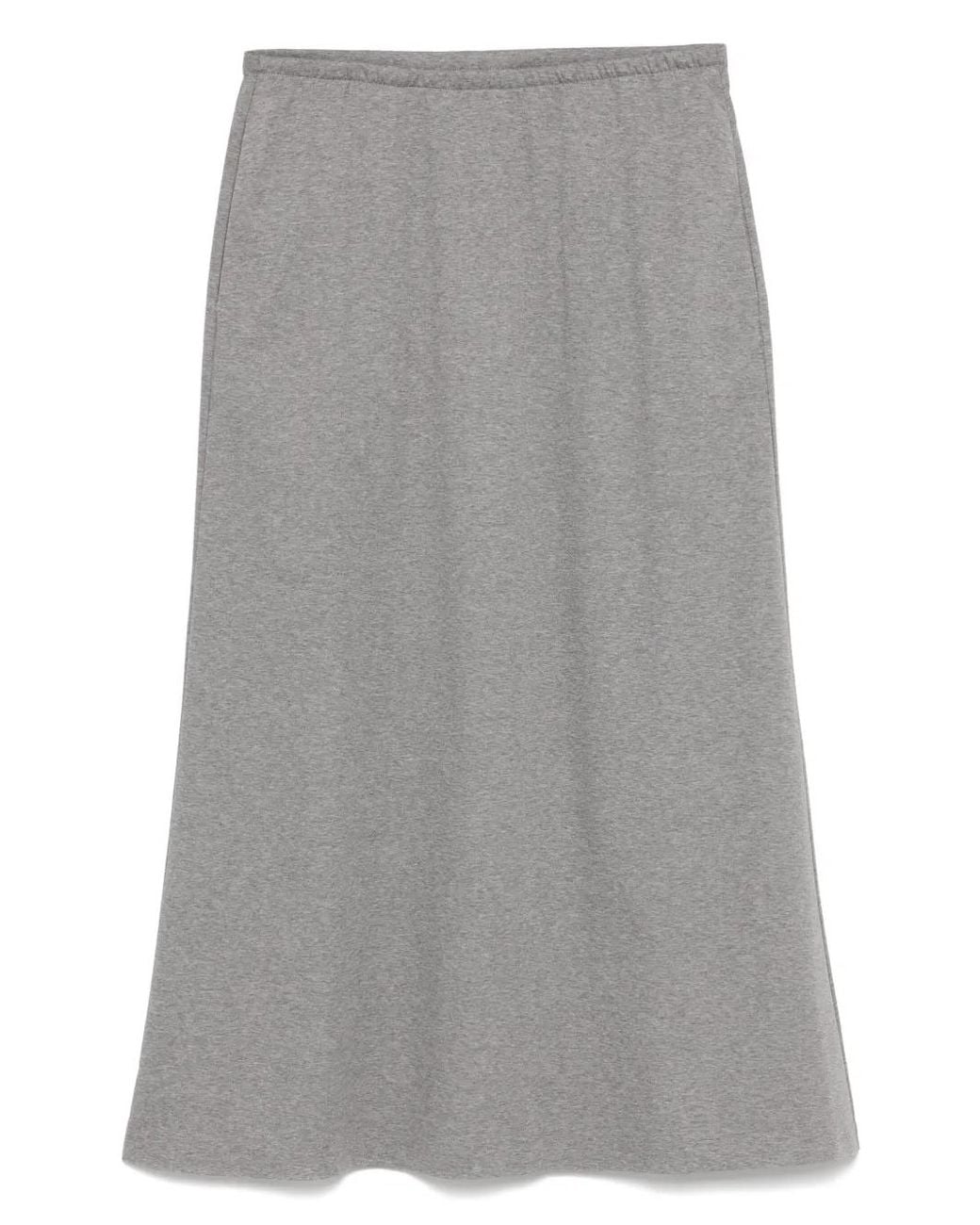 JNBY Gray A-Line Long Skirt