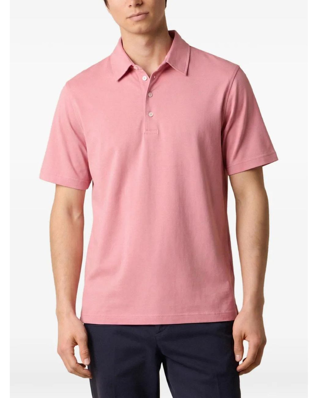 Brooks Brothers Pink Short-Sleeve Jersey Polo Shirt for men
