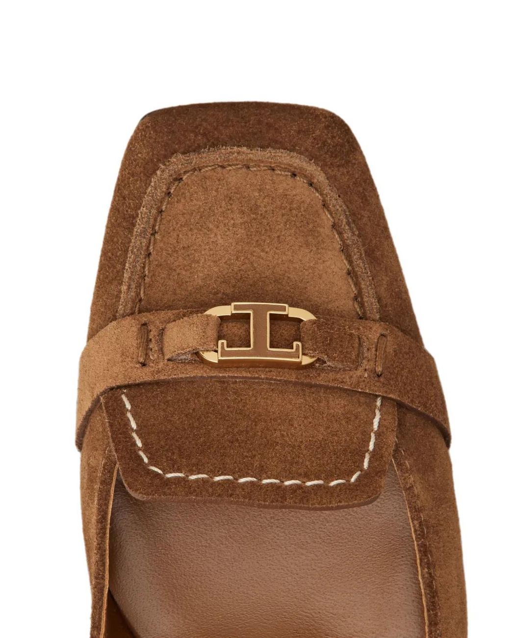 Tod's Brown T Timeless Slingback Pumps