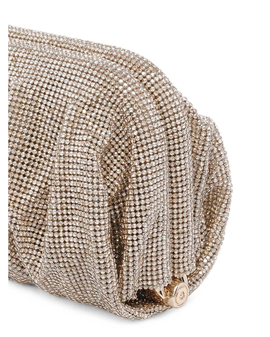 Benedetta Bruzziches Gray Venus La Grande Rhinestone-Embellished Clutch Bag