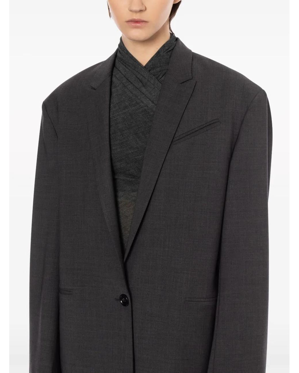 Philosophy Di Lorenzo Serafini Black Single-Breasted Blazer