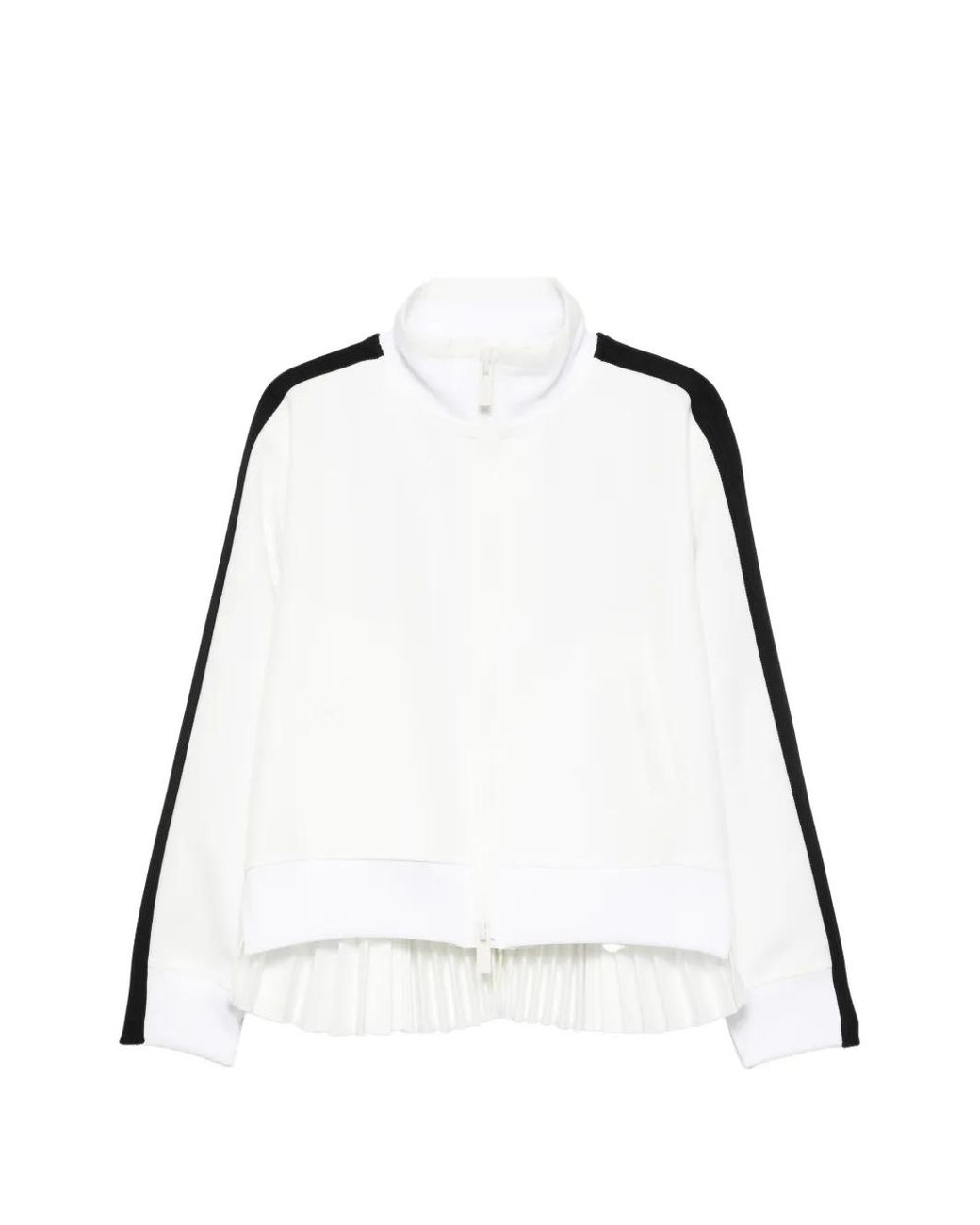 Sacai White Stripe Pleated Jacket